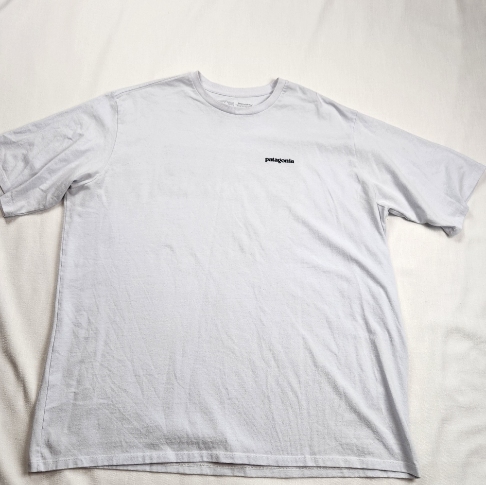 Patagonia White Short Sleeve Crewneck Tee